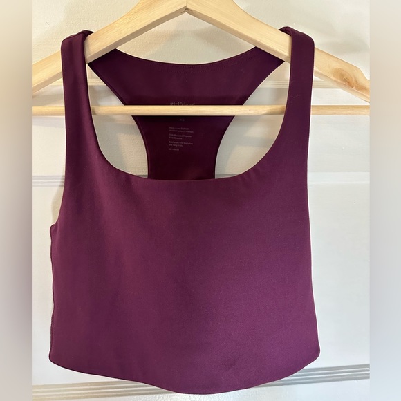 Girlfriend Collective Plum Paloma Racerback Bra - Picture 12 of 15